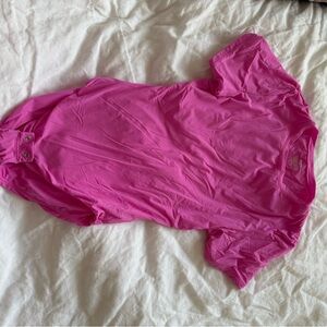 Skims hot pink body suit